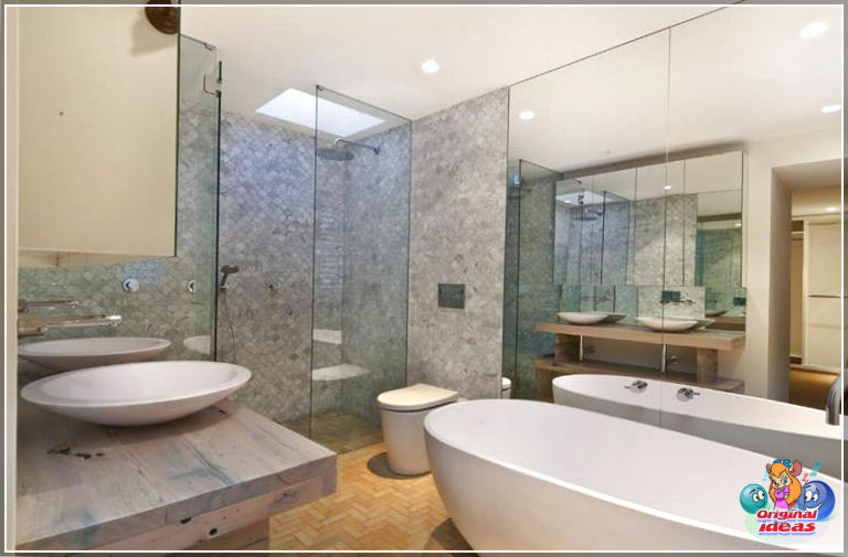 50 idées de design de salle de bain de luxe (granit, cette salle de bain moderne, comptoir, chambre à coucher, luxe, salle de bain, design, idées, carreaux de céramique) 50 idées de design de salle de bain de luxe