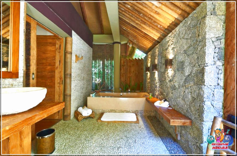 51 idées de design de salle de bain (photos de baignoires et douches) (minimaliste, extérieur, armoires, combinaison, simple, salle de bain, design, idées, baignoires, douches, carreaux de pierre) 51 idées de design de salle de bain (photos de baignoires et douches)