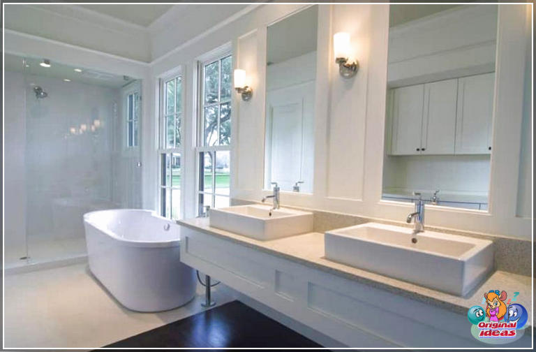 50 idées de design de salle de bain de luxe (granit, cette salle de bain moderne, comptoir, chambre à coucher, luxe, salle de bain, design, idées, carreaux de céramique) 50 idées de design de salle de bain de luxe
