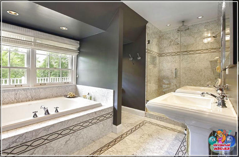 50 idées de design de salle de bain de luxe (granit, cette salle de bain moderne, comptoir, chambre à coucher, luxe, salle de bain, design, idées, carreaux de céramique) 50 idées de design de salle de bain de luxe