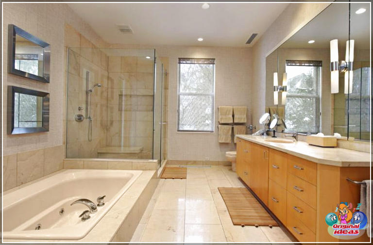 50 idées de design de salle de bain de luxe (granit, cette salle de bain moderne, comptoir, chambre à coucher, luxe, salle de bain, design, idées, carreaux de céramique) 50 idées de design de salle de bain de luxe