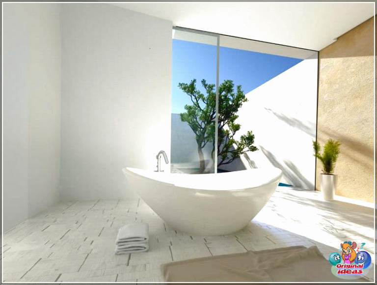 51 idées de design de salle de bain (photos de baignoires et douches) (minimaliste, extérieur, armoires, combinaison, simple, salle de bain, design, idées, baignoires, douches, carreaux de pierre) 51 idées de design de salle de bain (photos de baignoires et douches)