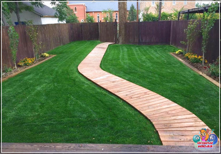 Idee di passerelle con un budget (disegni da giardino e cortile) (naturale, legno, pareti, colori, passerella, idee, budget, giardino, cortile) Idee per passerelle con un budget limitato (progetti di giardini e cortili)