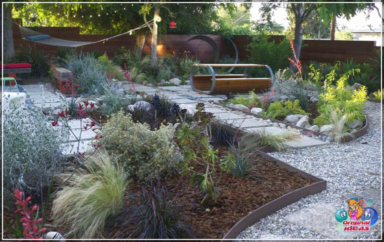 Idee di passerelle con un budget (disegni da giardino e cortile) (naturale, legno, pareti, colori, passerella, idee, budget, giardino, cortile) Idee per passerelle con un budget limitato (progetti di giardini e cortili)