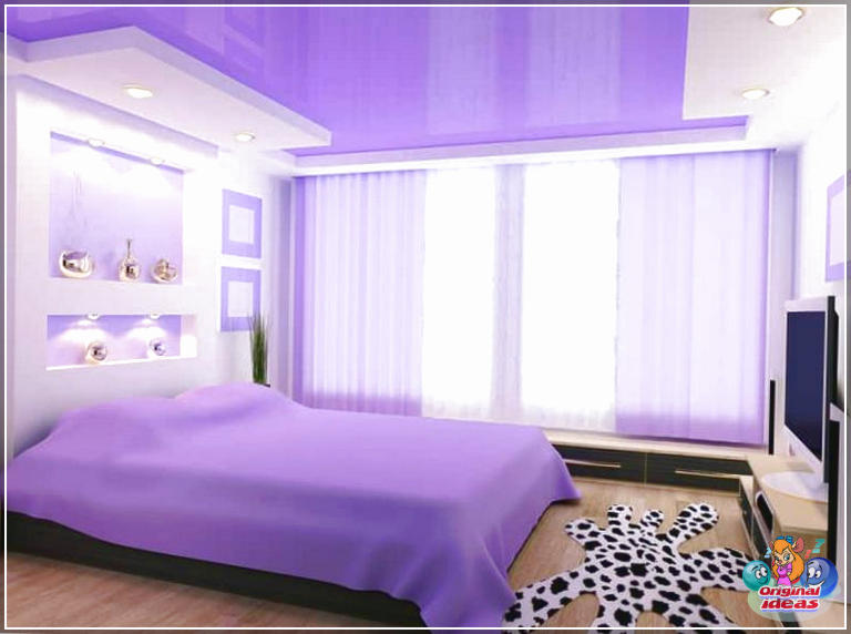 25 lila Schlafzimmer Designs und Dekor () Benutzerdefiniertes modernes Design des lila Schlafzimmers