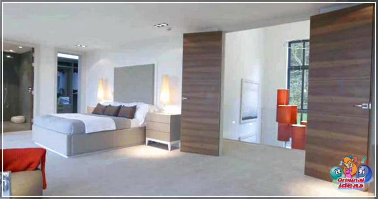 chambre à coucher Conception de chambre à coucher de peinture blanche masculine