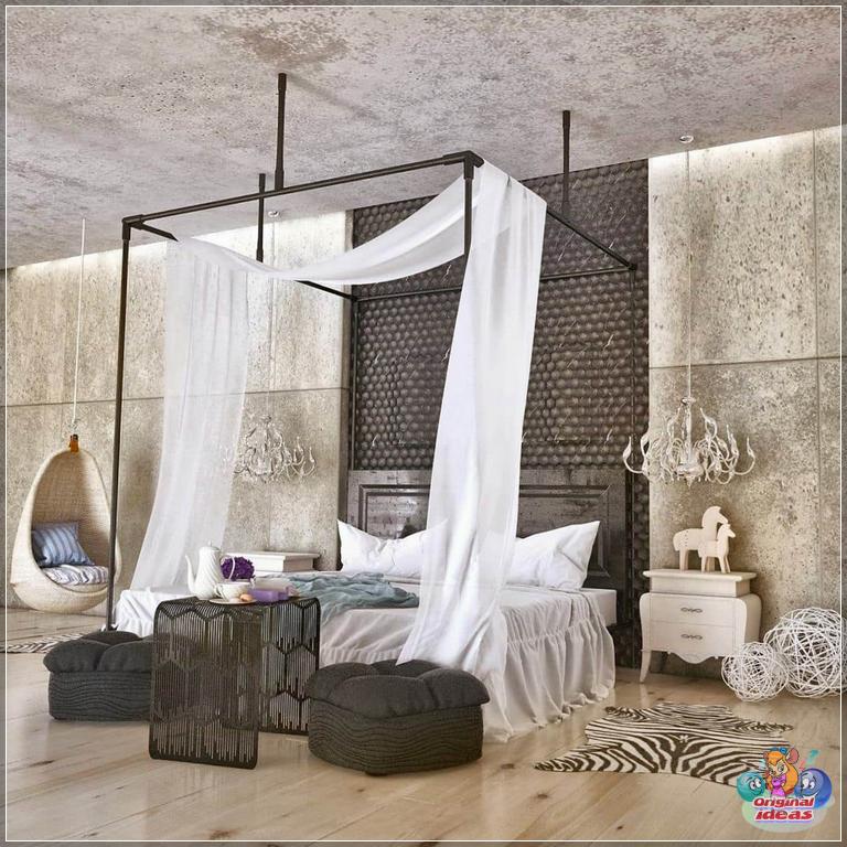 Несколько дополнительных аксессуаров, например балдахин или кресло-качели, заставят взглянуть на комнату другими глазами 