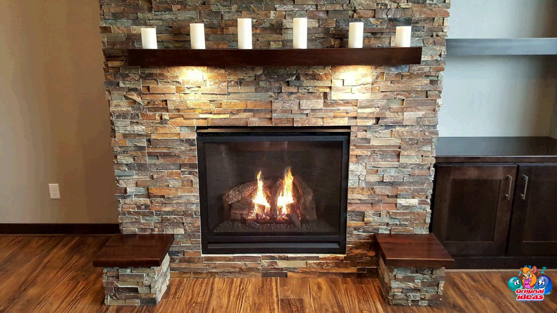 Beautiful natural stone fireplaces 10