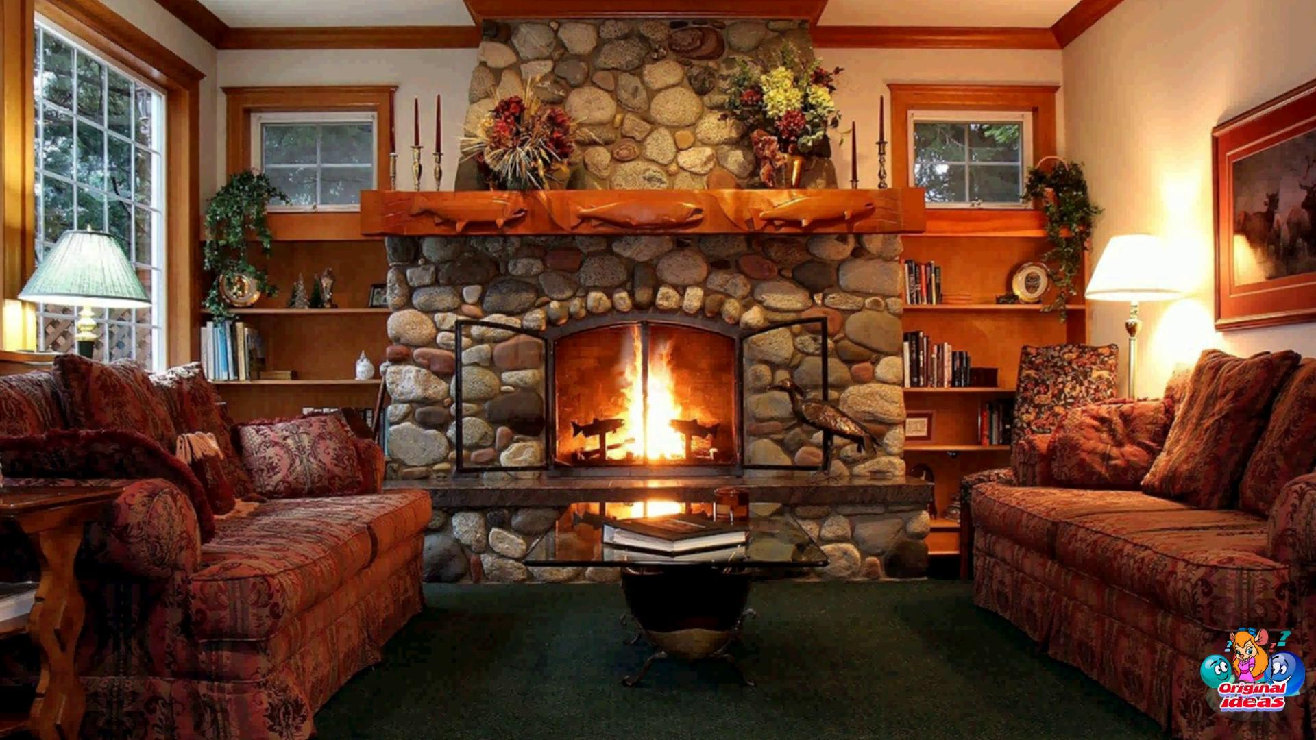 Beautiful natural stone fireplaces 13