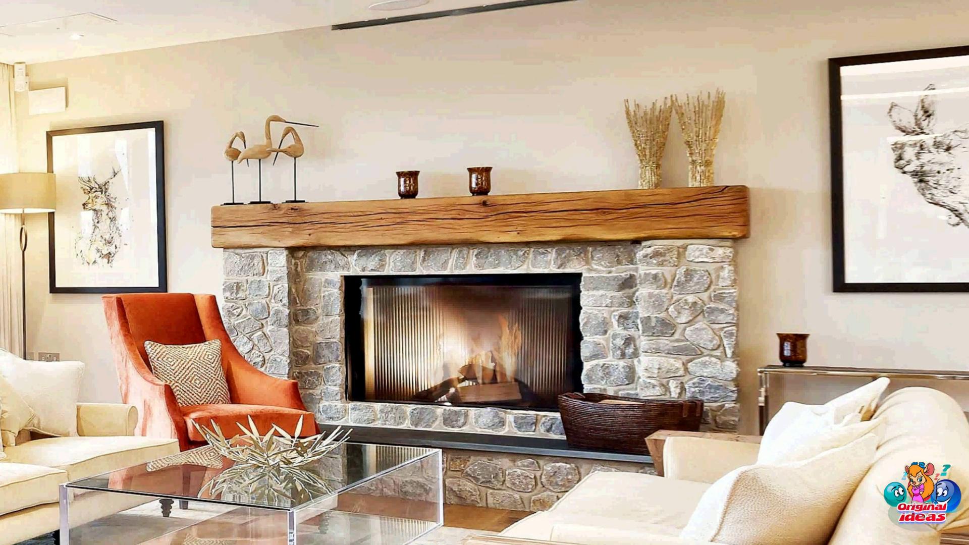 Beautiful natural stone fireplaces 14