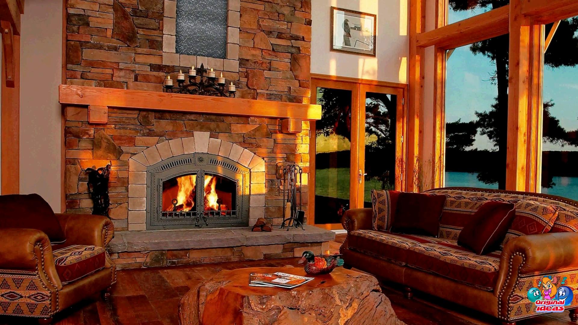 Beautiful natural stone fireplaces 2