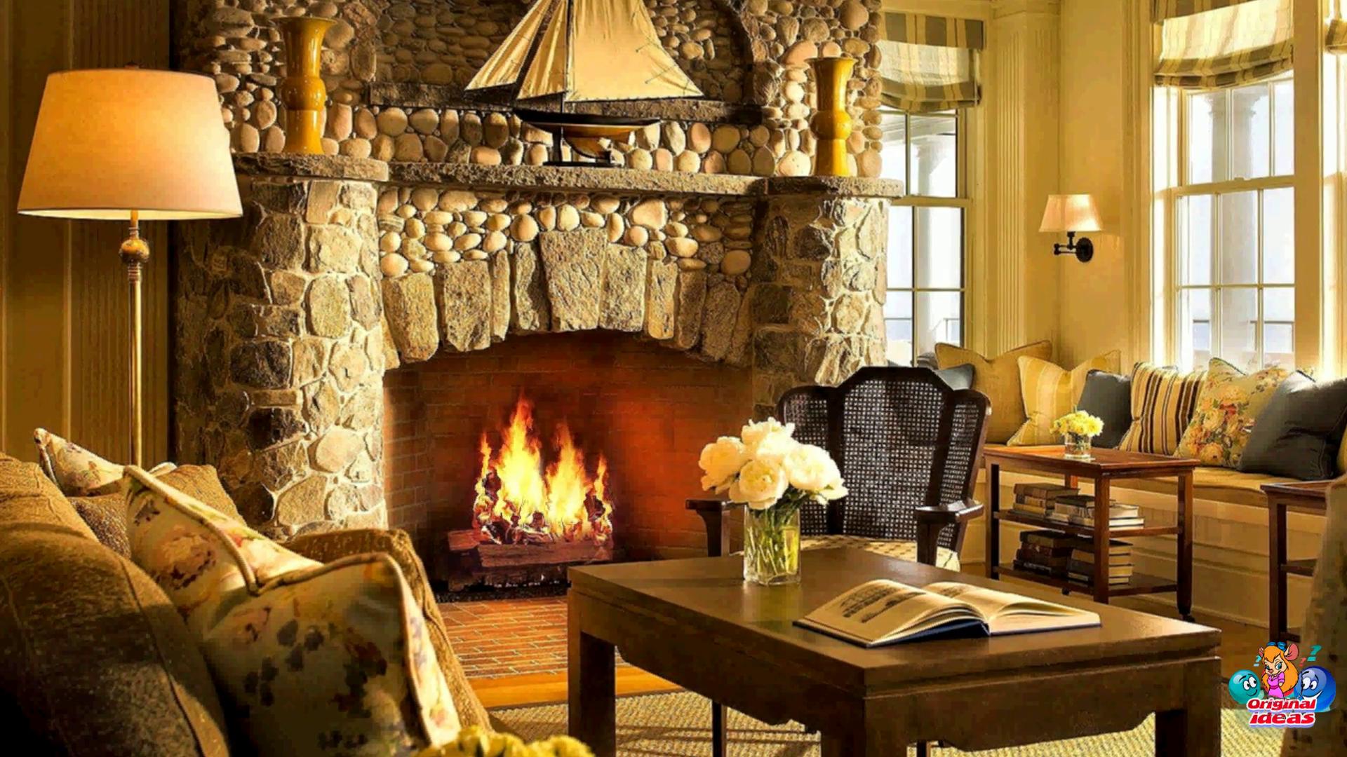 Beautiful natural stone fireplaces 7