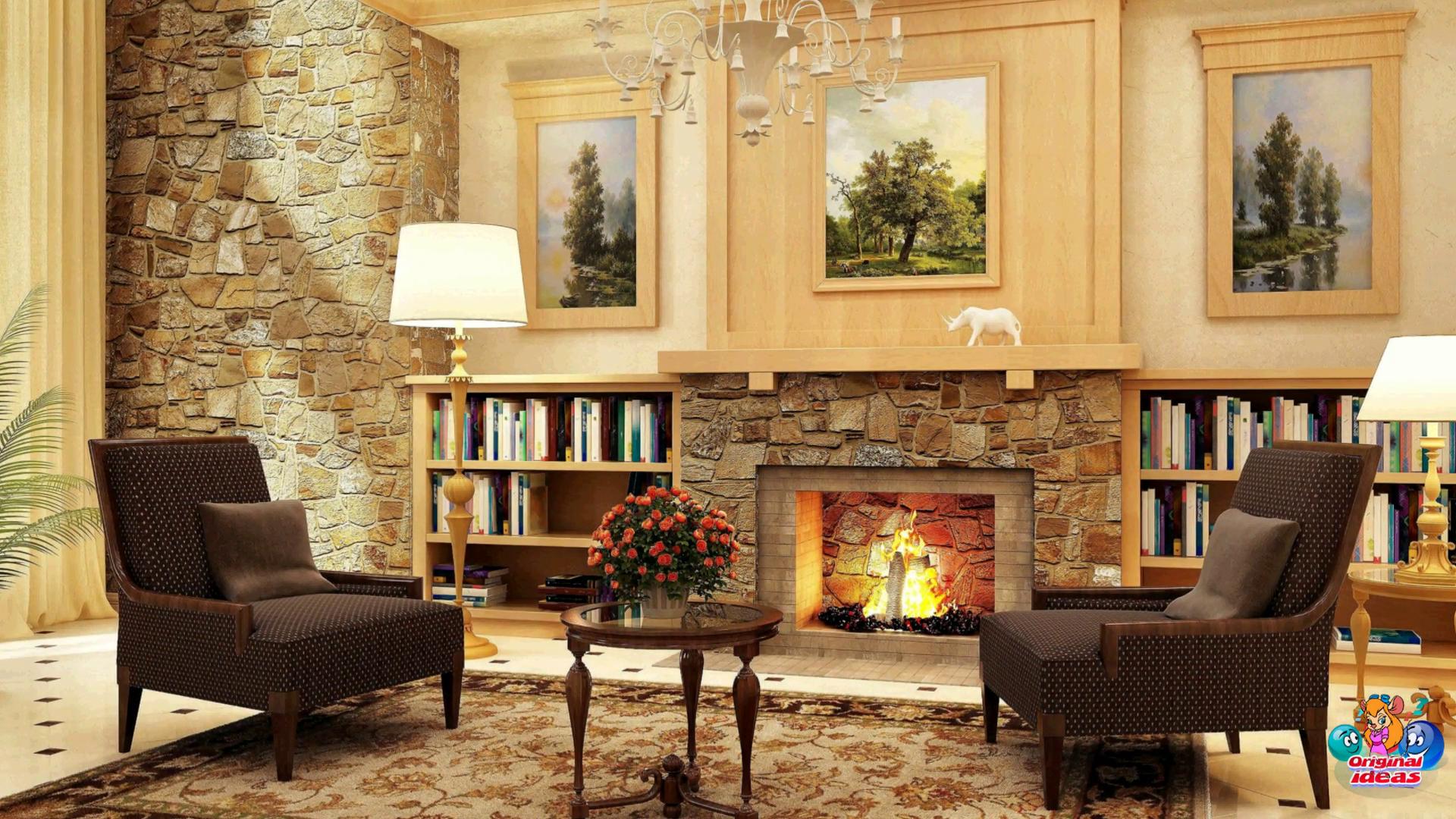 Beautiful natural stone fireplaces 8