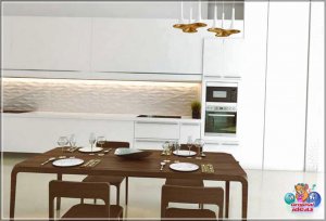 25 ідэй маленькага сучаснага дызайну белай кухні