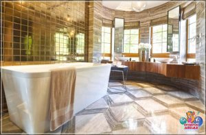 Ідэі для пліткі для падлогі ў ваннай. 30 гатовых дызайнерскіх рашэнняў