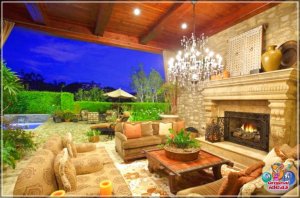 Раскошны дом у тасканскім стылі (карціны інтэр'еру і экстэр'ера)