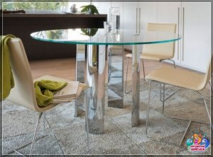 Шкляны стол: стыльныя канструкцыі і самыя модныя ідэі сучасных сталоў (105 фотаздымкаў)