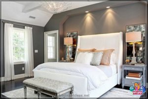 Шэрая спальня: парады па выбары і размяшчэнні мэблі. 140 фотаздымкаў і відэа стварэння арыгінальнай ...