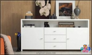 Loskod у гасцінай: Практычныя і эстэтычныя правілы для ўжывання і ідэі для ўпрыгожвання камоды (85 ф...