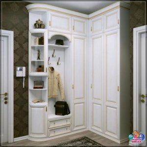 Пабудаваны -У гардэробе ў пярэднім пакоі: 110 фотаздымкаў ідэй сучаснага дызайну кабінета