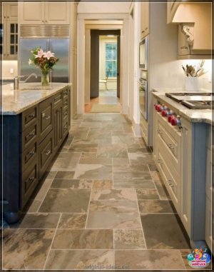 Павел на кухні: 145 фотаздымкаў прыгожых ідэй для выкарыстання аптымальнага падлогі