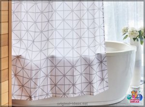 Шторы ў ваннай - 115 фотаздымкаў ідэі бездакорных варыянтаў выкарыстання штор у ваннай пакоі