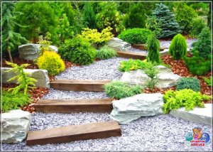 Бюджэтныя ідэі для дарожкі (дызайн саду і падворка)