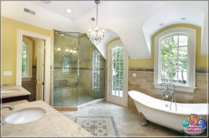 62 раскошныя дызайны ванных пакояў і ідэі пліткі