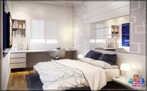 Спальня ў кватэры - варыянты дызайну дызайну ў невялікай спальні (100 фотаздымкаў)