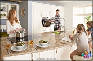 Фасады для кухні - 80 фотаздымкаў незвычайных новых прадуктаў у інтэр'еры кухні