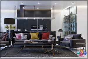 Дызайн гасцінай - 130 фотаздымкаў новых прадуктаў са стыльнымі ідэямі!