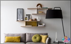 Паліцы ў гасцінай - Інструкцыя пра тое, як выбраць ідэальны варыянт (120 фотаздымкаў дызайну)