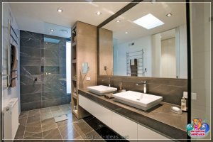 Люстэрка ў ваннай - 75 фотаздымкаў ідэальнай камбінацыі ў ваннай пакоі