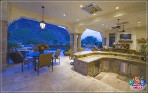 38 ідэй і дызайну кухні на адкрытым паветры