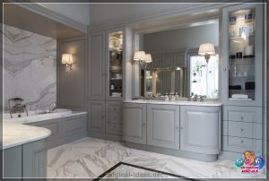 Шафа для ваннай - 90 фотаздымкаў сучасных дызайнерскіх кампазіцый