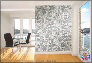 Вінілавыя шпалеры - 75 фотаздымкаў стыльных прыкладаў дызайну