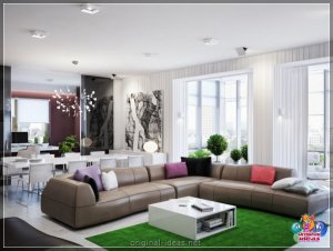 Ідэі для інтэр'еру кватэры - 72 фотаздымкі цікавых фарматаў упрыгожвання