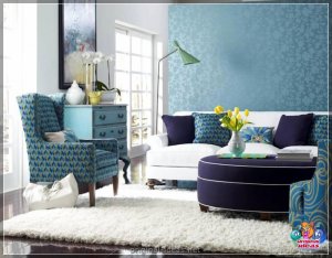 Бірузовыя сцены - 70 фотаздымкаў ідэй незвычайнай дызайнерскай камбінацыі