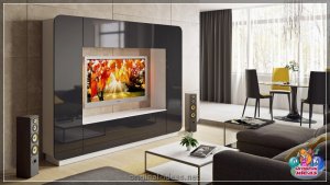 Сцяна ў гасцінай - агляд сучаснага дызайну на 90 фотаздымках