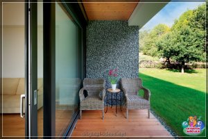 Мазаічная тынкоўка - 80 фотаздымкаў ідэй дызайну ў інтэр'еры