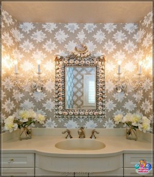 Шпалеры для ваннай - 90 фотаздымкаў лепшых варыянтаў інтэр'еру