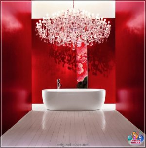 Чырвоная ванная пакой - 90 фотаздымкаў ідэй яркага сучаснага дызайну