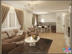 Інтэр'ер залы ў кватэры - 100 фотаздымкаў лепшых навінак дызайну