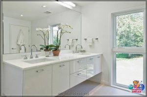 Дызайн белай ваннай пакоі - варыянты, як яе аб'яднаць (75 фотаздымкаў ідэй)