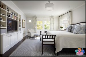 Як і дзе размясціць тэлевізар у спальні: агляд лепшых рашэнняў + фатаграфіі з інструкцыямі