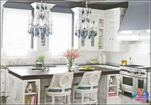 38 цудоўных кухонных выспаў з барнай стойкай для сняданку (+ фота)